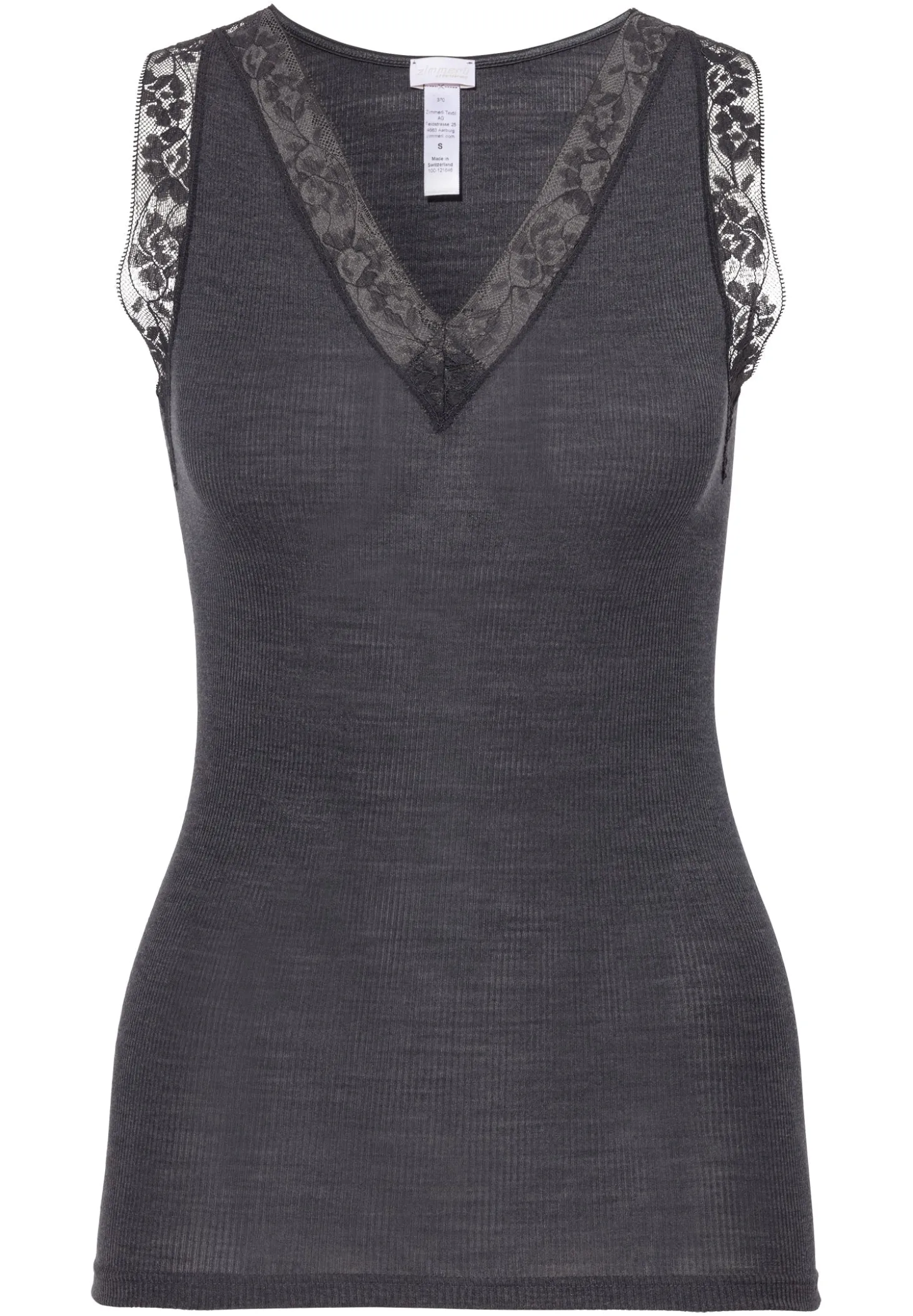 Femme Zimmerli Wool & SilkTop - anthrazit
