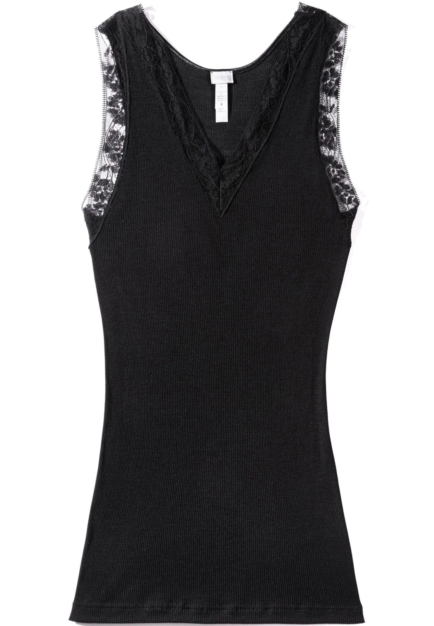 Femme Zimmerli Wool & SilkTop - black