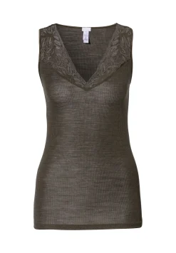 Femme Zimmerli Wool & SilkTop - black olive
