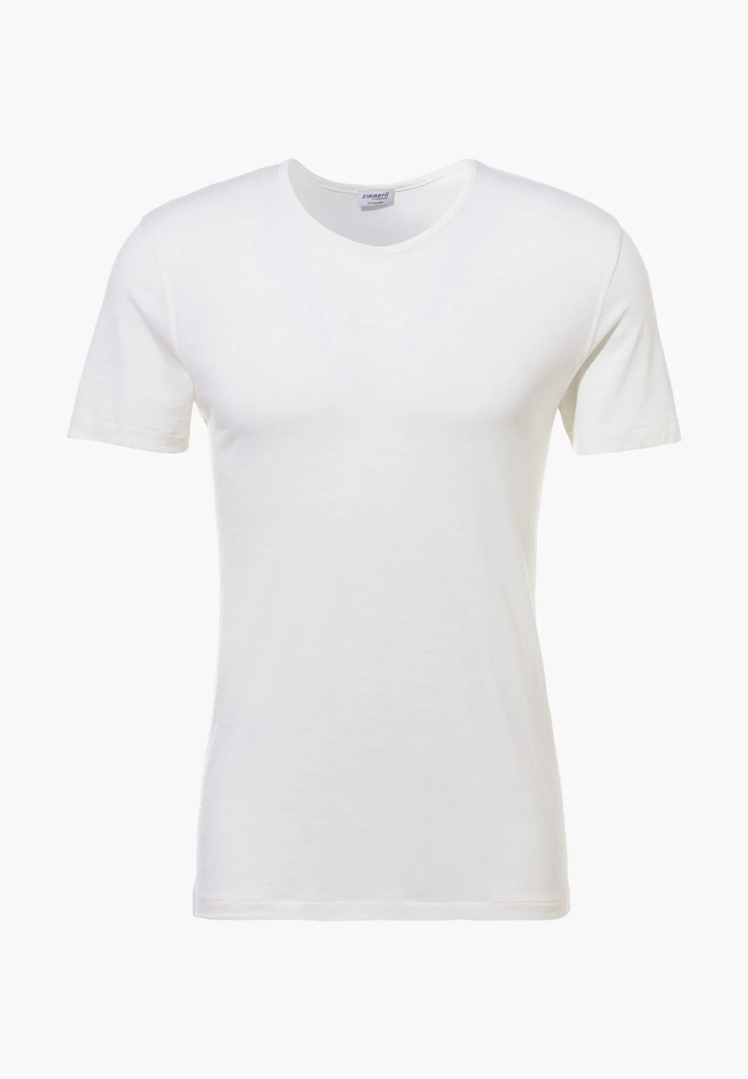 Homme Zimmerli Wool & SilkT-Shirt à manches courtes - écru