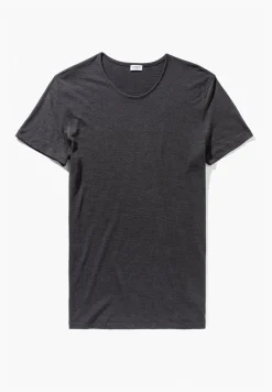 Homme Zimmerli Wool & SilkT-Shirt à manches courtes - charcoal