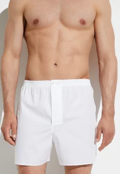 Homme Zimmerli Woven NightwearBoxer Shorts - white