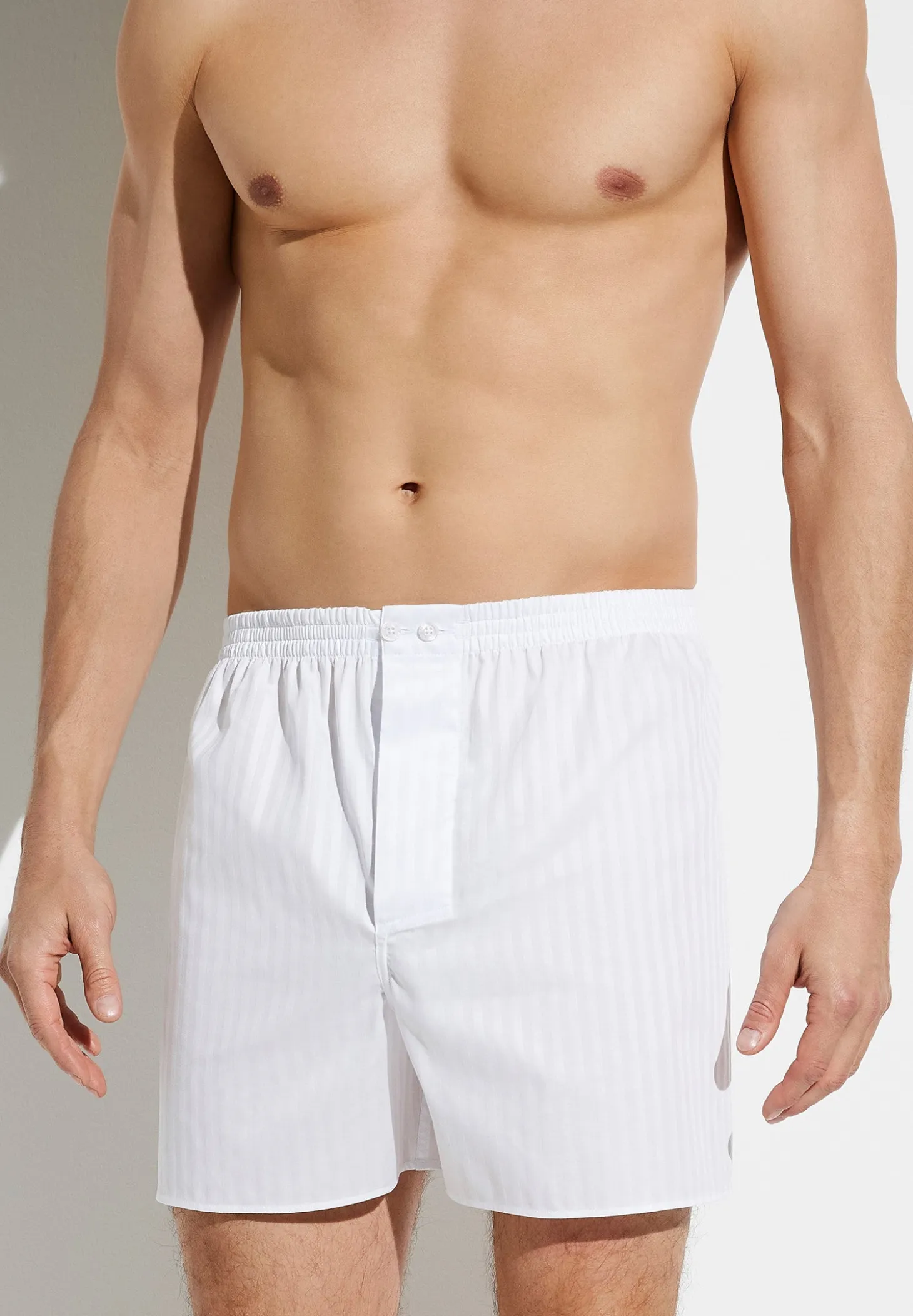 Homme Zimmerli Woven NightwearBoxer Shorts - white