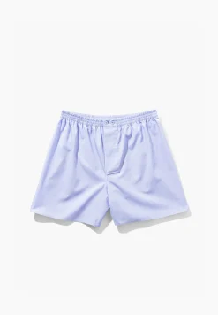 Homme Zimmerli Woven NightwearBoxer Shorts - light blue