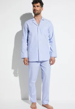 Homme Zimmerli Woven NightwearPyjama longues - light blue