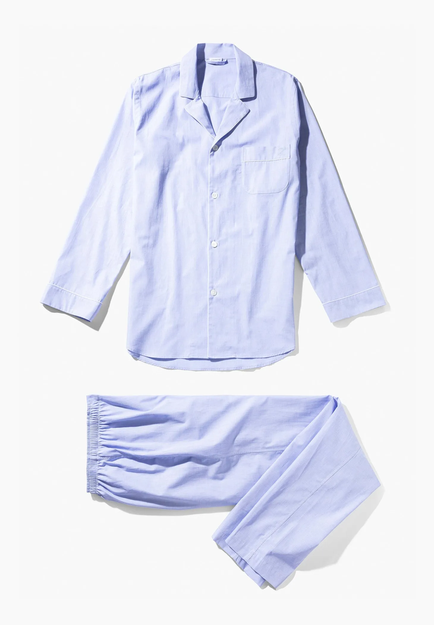 Homme Zimmerli Woven NightwearPyjama longues - light blue